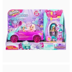 Shopkins Happy Places Mermaid Tails Coral Cruiser Coralee Color Change Petkins